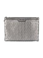 Jimmy Choo - Derek Clutch - Men - Leather - One Size, Grey, Leather