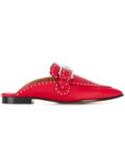 Givenchy Eleganct Buckle Mules - Red