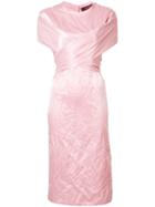 Sies Marjan Crisscross Strap Dress - Pink & Purple