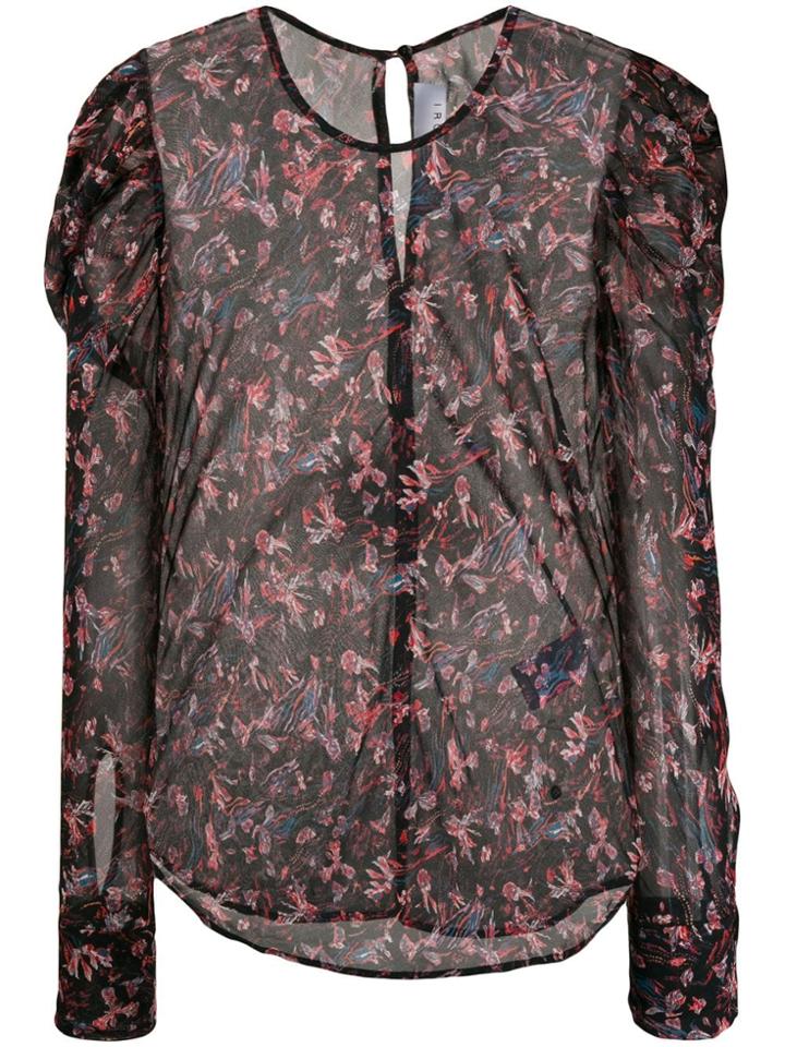 Iro Floral-print Blouse - Black