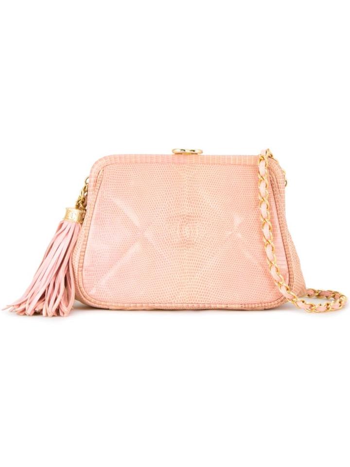 Chanel Vintage Lizard Effect Shoulder Bag