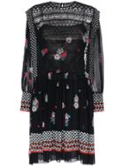Philosophy Di Lorenzo Serafini Floral Print Drop Waist Dress - Black