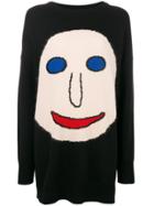 Christopher Kane Face Jumper - Black