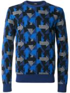 Lot78 The Structured Crew Neck Jumper - Black