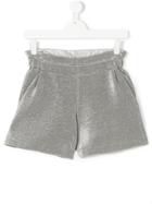 Fendi Kids Glitter High-waisted Shorts - Grey