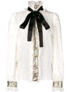 Dolce & Gabbana Embellished Victorian Shirt - White