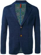 Missoni - Two Button Blazer - Men - Cotton/linen/flax - 46, Blue, Cotton/linen/flax