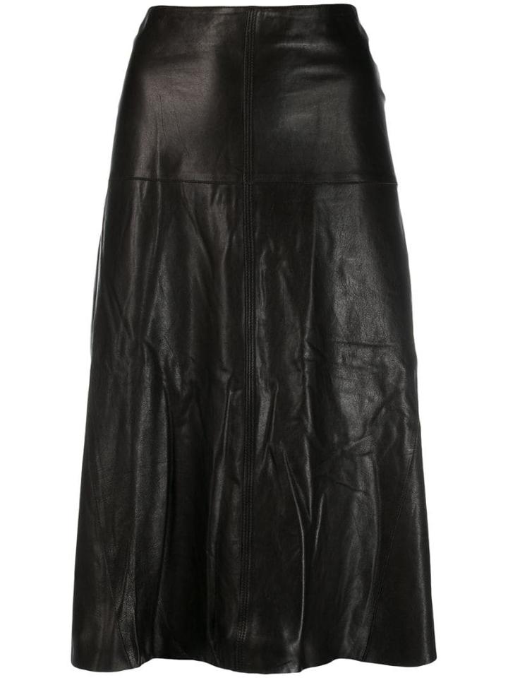 Arma A-line Midi Skirt - Black