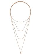 Raphaele Canot 18kt Rose Gold Layered Diamond Necklace