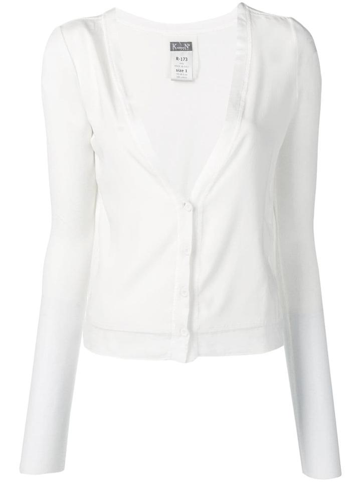 Kristensen Du Nord Basic Cardigan - White