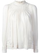 Isabel Marant Skara Blouse, Women's, Size: 38, White, Silk/viscose