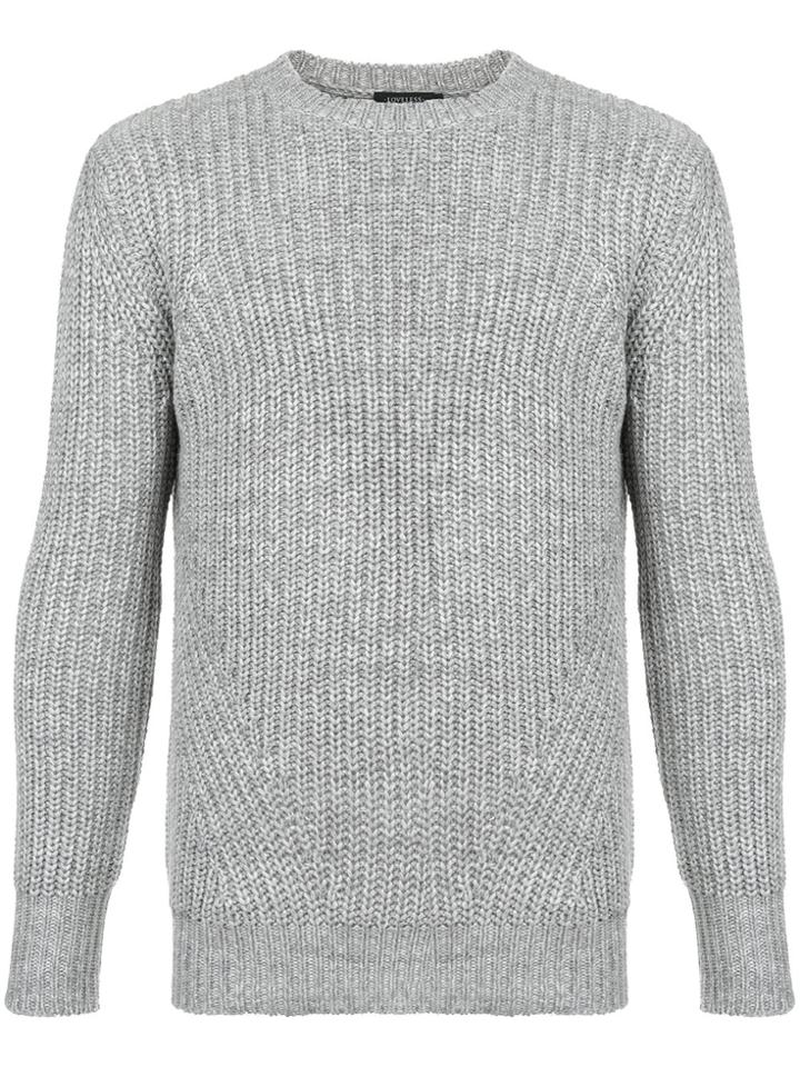 Loveless Fisherman Knit Sweater - Grey