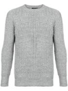 Loveless Fisherman Knit Sweater - Grey