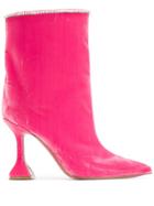 Amina Muaddi Amina Muaddi Miabootfabric Fucsia - Pink