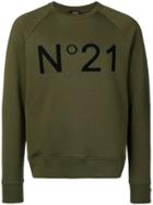 No21 Contrast Logo Sweatshirt - Green
