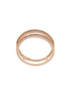 Wouters & Hendrix Gold Champagne Diamond Double Band Ring