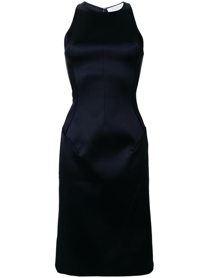 Esteban Cortazar Panelled Halter Dress - Blue