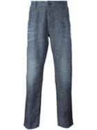 Armani Jeans - Straight Leg Jeans - Men - Cotton/linen/flax - 46, Blue, Cotton/linen/flax