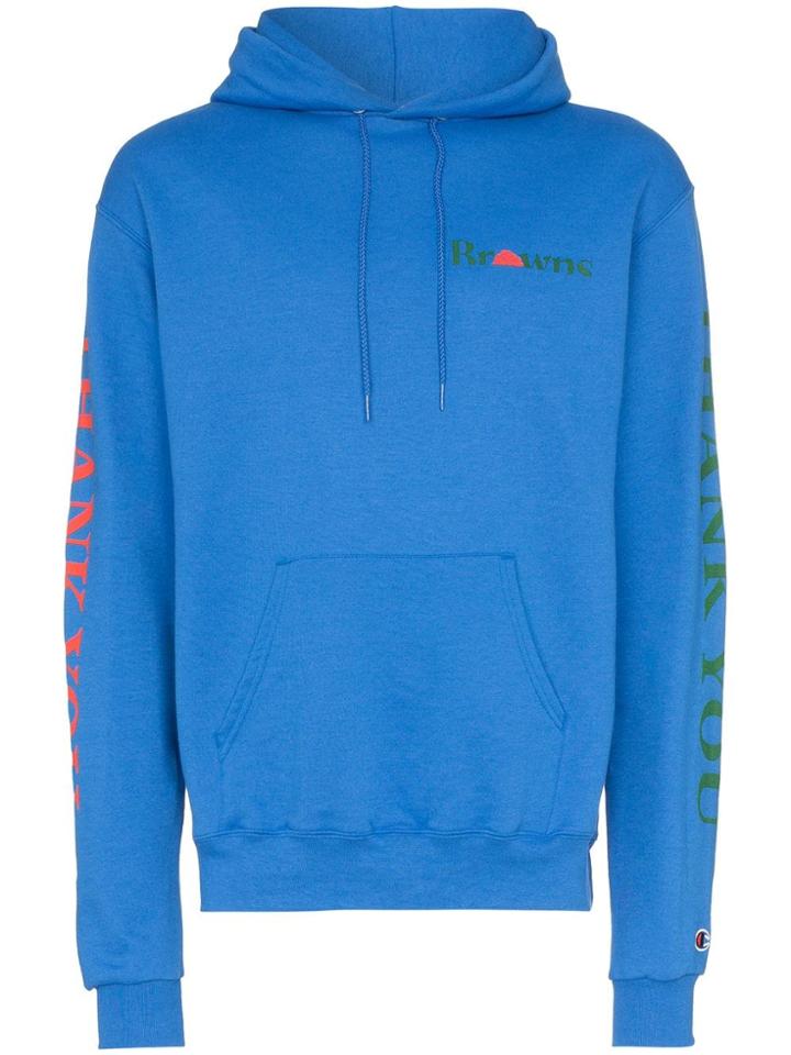 Chinatown Market X Browns Printed Hoodie - Blue