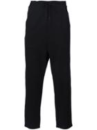 Y-3 Drawstring Waist Tapered Trousers - Black