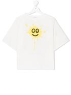 Goganga Smiley Face Print T-shirt - White