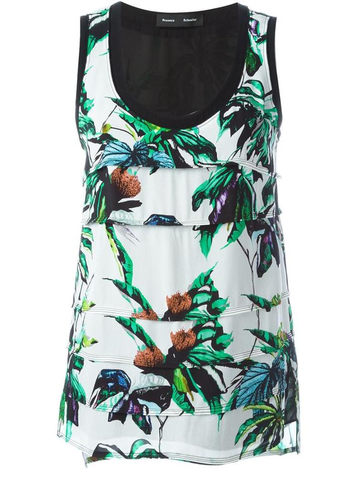Proenza Schouler Floral Print Tank Top