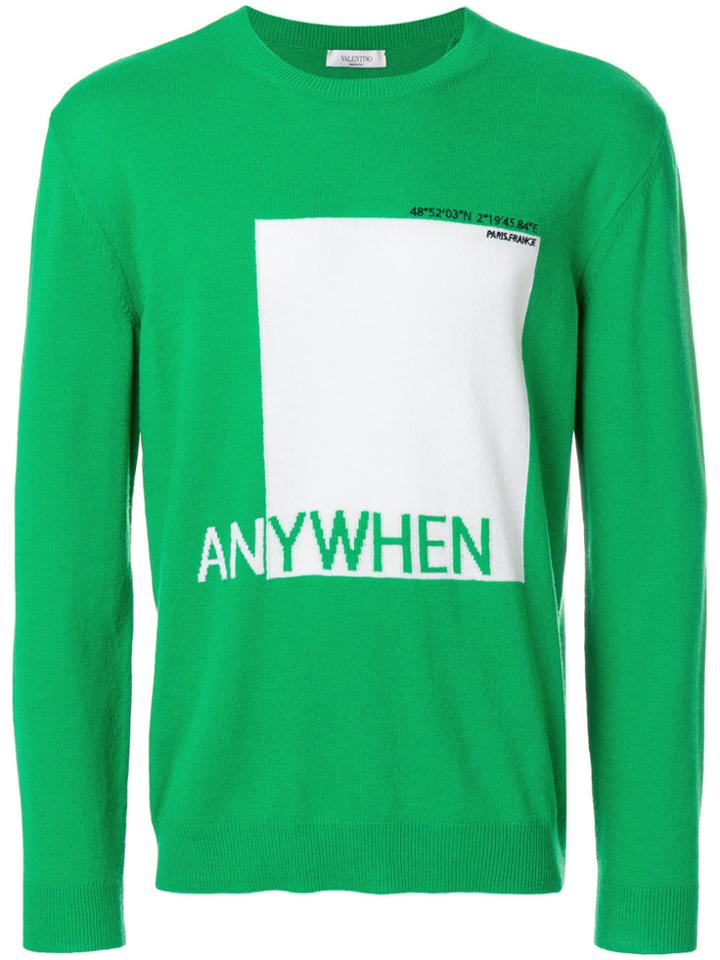 Valentino Anywhen Square Jumper - Green