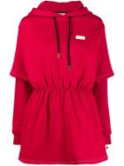Gcds Hooded Mini Dress - Red