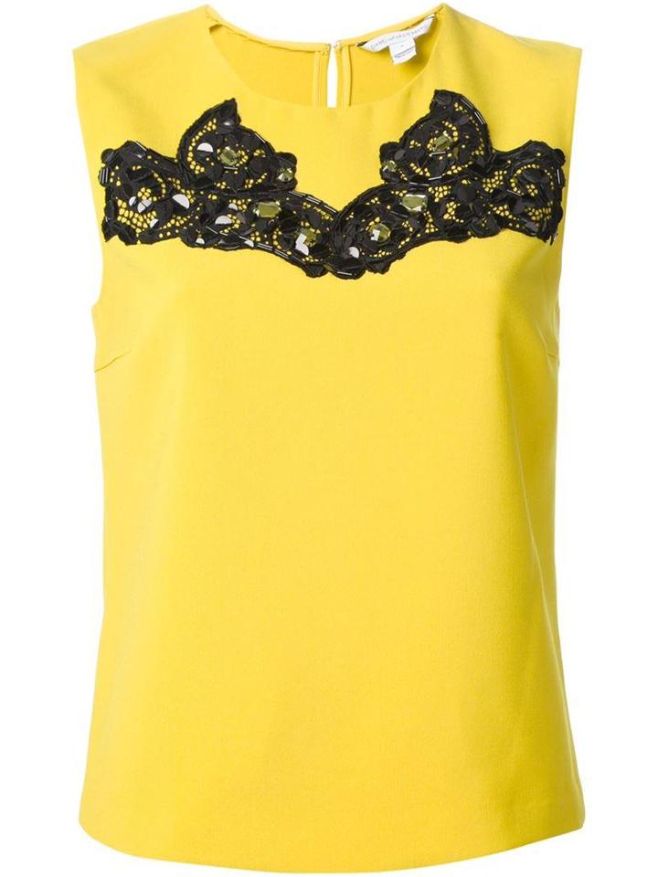 Diane Von Furstenberg Lace Detail Top
