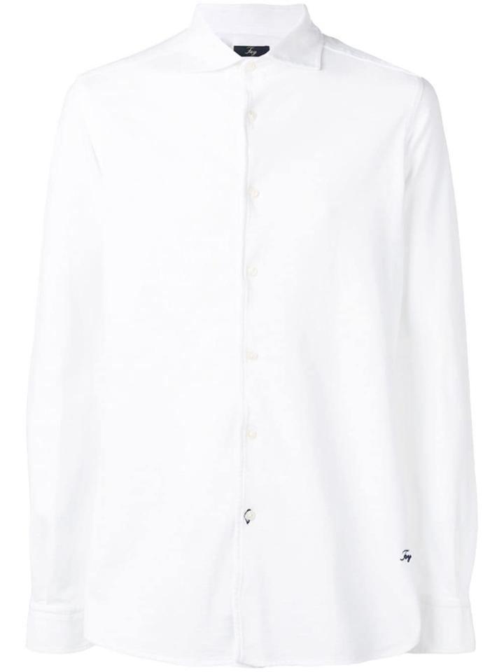 Fay Long-sleeve Fitted Shirt - White