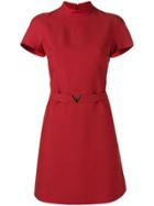 Valentino Structured Belted Mini Dress