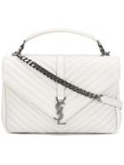 Saint Laurent Medium 'monogram Collège' Shoulder Bag, Women's, Nude/neutrals