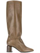 Pierre Hardy Gathered Detail Boots - Brown