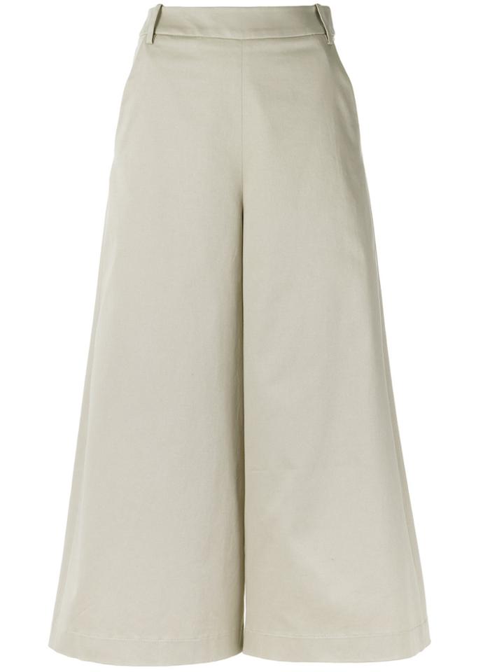 Gloria Coelho Cropped Trousers - Nude & Neutrals