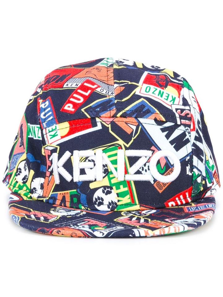 Kenzo Kids Badge Print Cap, Boy's, Size: 56 Cm