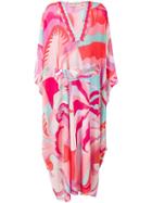 Emilio Pucci Abstract Print Beach Kaftan - Pink