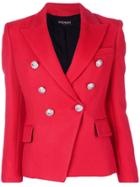 Balmain Button-embellished Blazer - Red