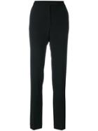 Elie Saab - Slim-fit Tailored Trousers - Women - Polyester/spandex/elastane/acetate/rayon - 34, Black, Polyester/spandex/elastane/acetate/rayon