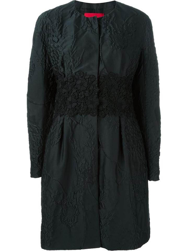 Moncler Gamme Rouge Floral Embroidered Padded Coat