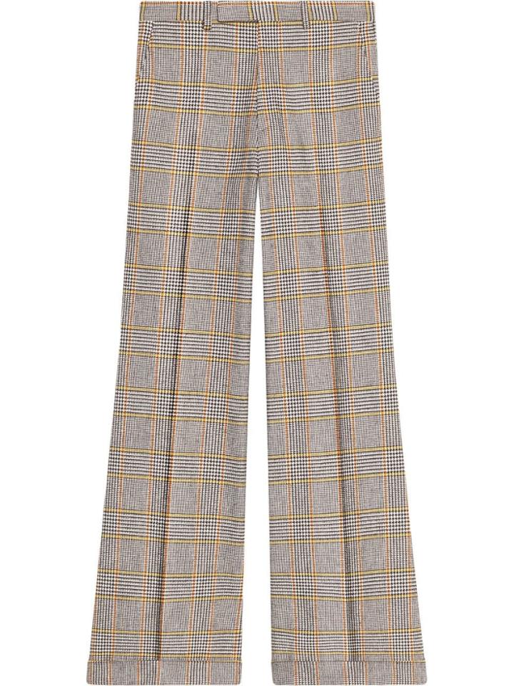 Gucci Check Cotton Pants - Grey