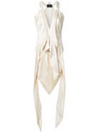 Kitx Fluid Drape Top, Women's, Size: 12, White, Silk Satin