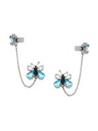 Ermanno Scervino Butterfly Cuff Earrings - Blue