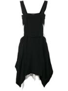 Isabel Marant Handkerchief Hem Apron Dress, Women's, Size: 36, Black, Silk