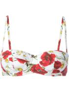 Dolce & Gabbana Floral Balcony Bikini Top