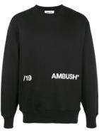 Ambush Crew-neck Logo Sweatshirt - Black