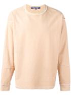 A-cold-wall* Stain Effect Sweatshirt, Men's, Size: Medium, Nude/neutrals, Cotton