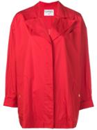 Chanel Pre-owned Concealed Fastening Midi Coat - Red