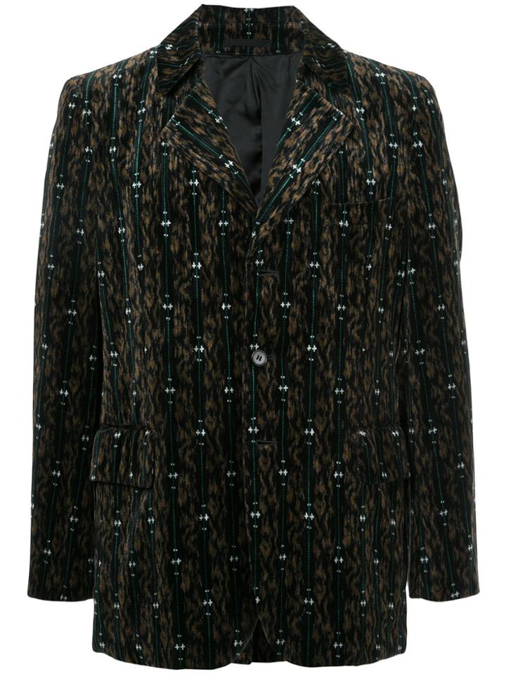 Comme Des Garçons Vintage Velvet Blazer - Brown