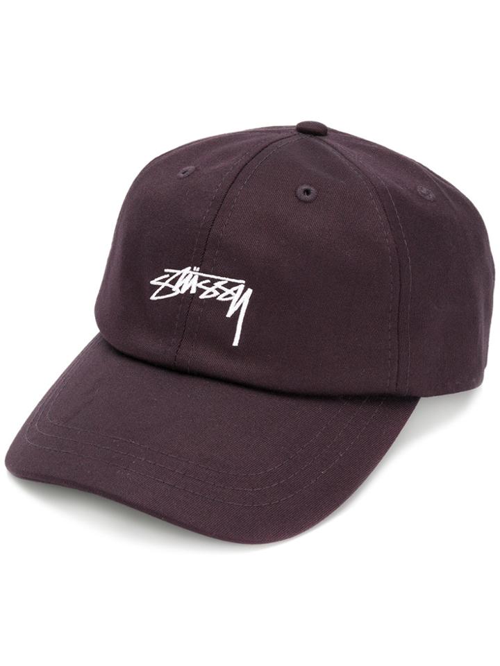 Stussy Embroidered Logo Cap - Black