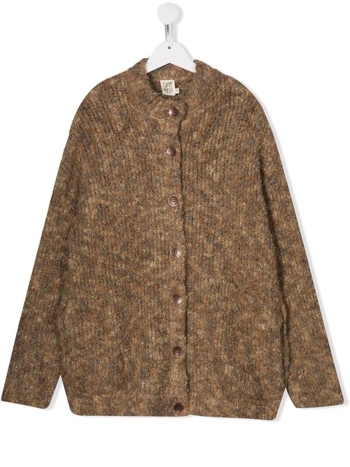 Caffe' D'orzo Teen Knitted Cardigan - Neutrals